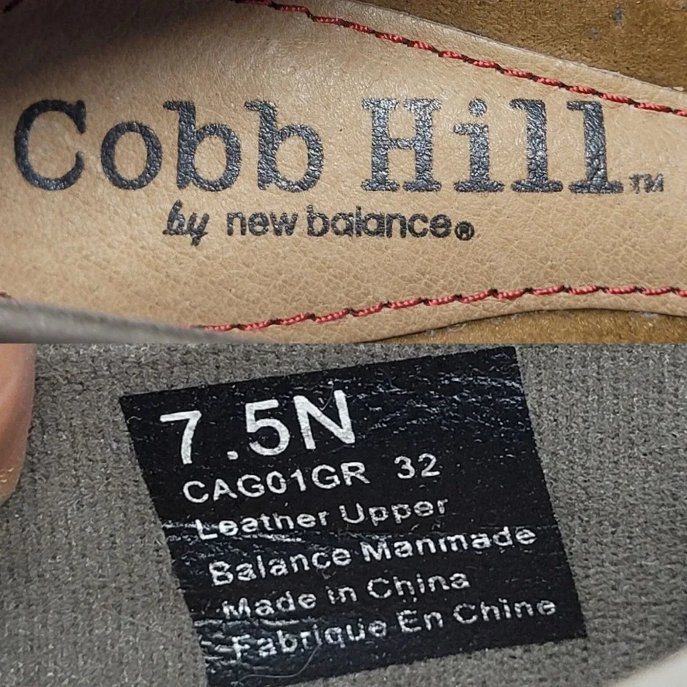 Cobb Hill Paulett Leather Loafers  7.5N Gray Pleated Detail Slip-On Comfort Shoe